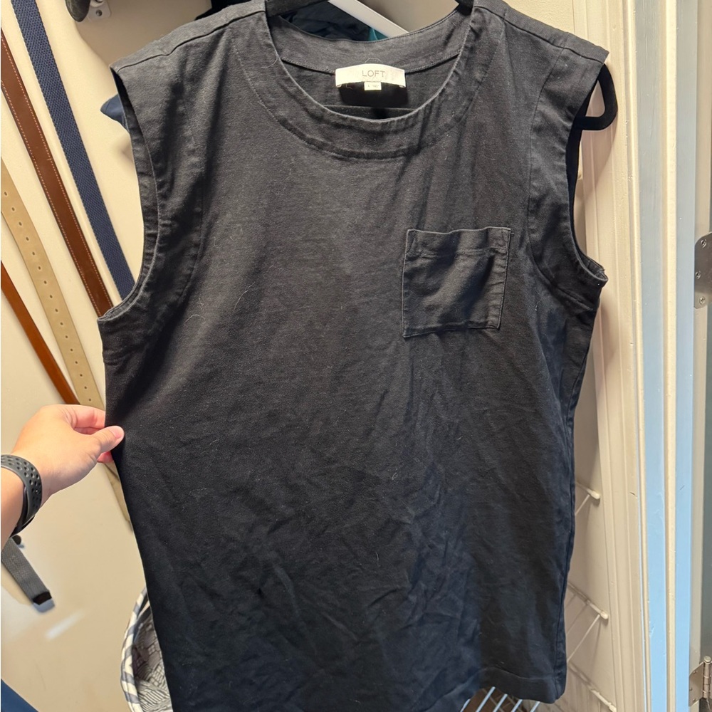 LOFT Black Sleeveless Dress